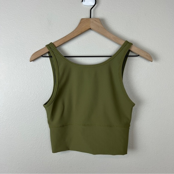 Lululemon Power Pivot Ribbed Tank Bronze Green - Picture 3 of 4